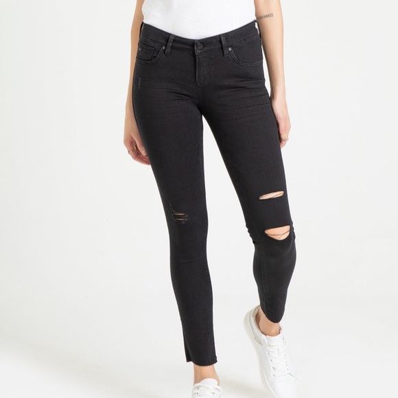 Dear John 8 1/2 Joyrich Ankle Skinny Carbon Black - Picture 1 of 10